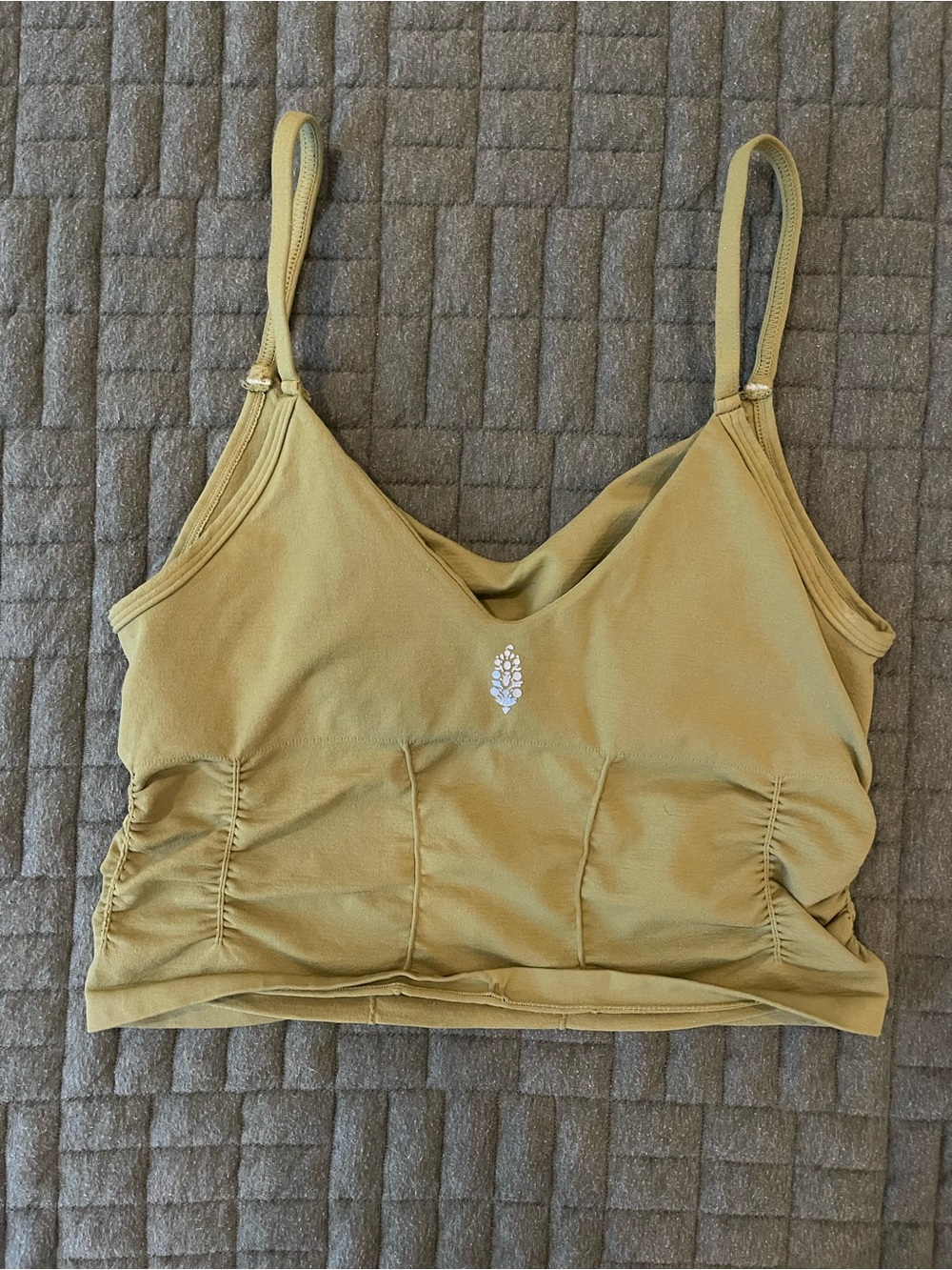 Free People Movement Olive Green Cropped Camisole